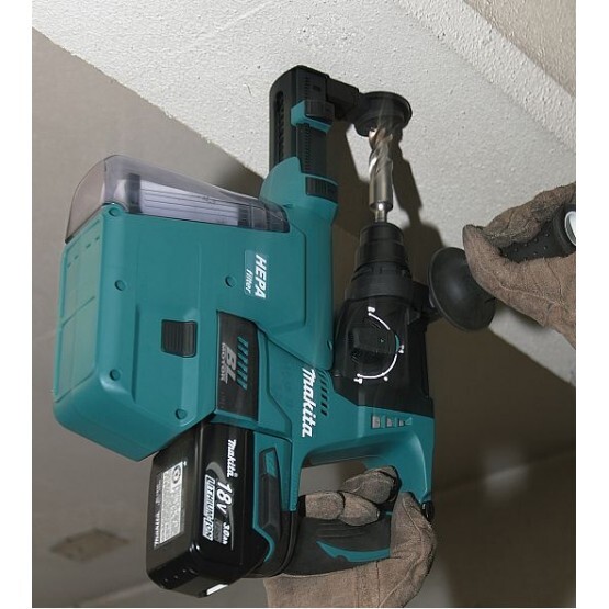 Акумулаторен перфоратор Makita DHR243Z 18V, с прахоуловител с HEPA filter