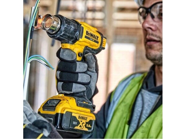Акумулаторен пистолет за горещ въздух DeWALT DCE530N, 18V