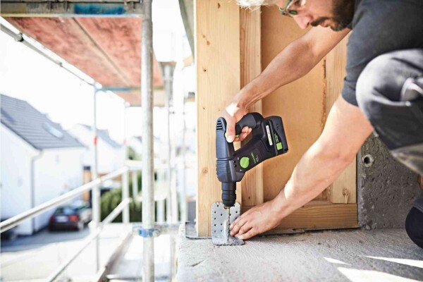 Акумулаторен перфоратор Festool BHC 18-Basic с две батерии 4.0 Ah и зарядно