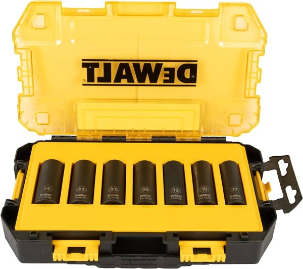 Комплект ударни вложки DeWALT 17-24 мм, 1/2" DWMT74737-0