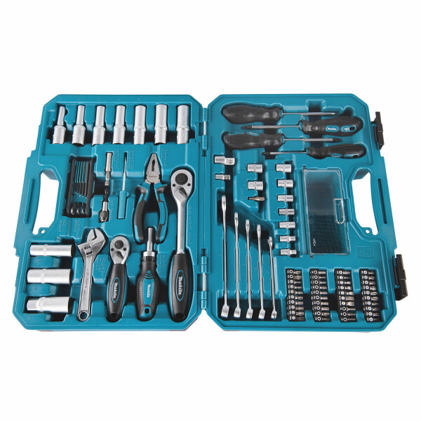 Комплект ръчни инструменти и битове Makita 87 части, E-08458