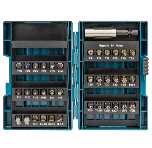 Комплект битове и свредла Makita 62 части, B-53908