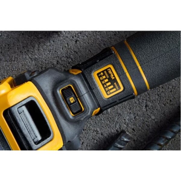 Акумулаторен ъглошлайф DeWALT DCG409VSNT, 18V, 125 мм, с регулиране на оборотите