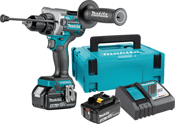 Акумулаторен ударен винтоверт Makita DHP486RTJ, 18V, 5Ah