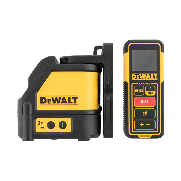 Комплект лазерен нивелир и лазерна ролетка DeWALT DW0889CG зелен с 2 лъча