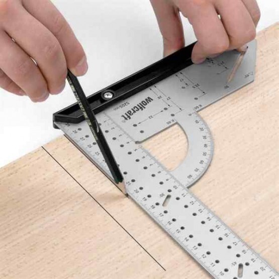 Прав ъгъл с ъгломер 200x300 мм Wolfcraft
