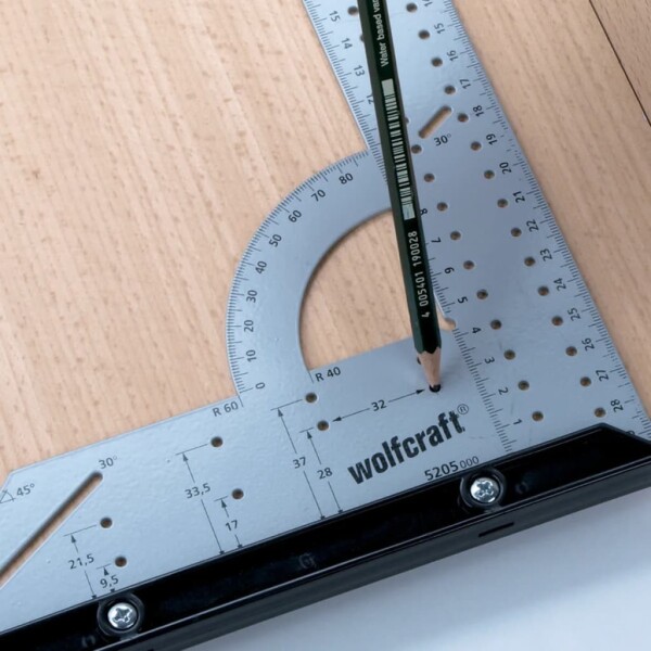 Прав ъгъл с ъгломер 200x300 мм Wolfcraft