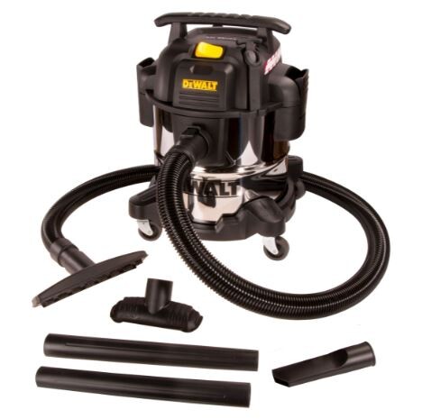 Прахосмукачка DeWALT DXV20S за сухо и мокро почистване от неръждаеме стомана