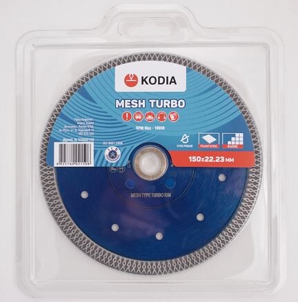 Диск диамантен 150x22.23 мм KODIA MESH TURBO