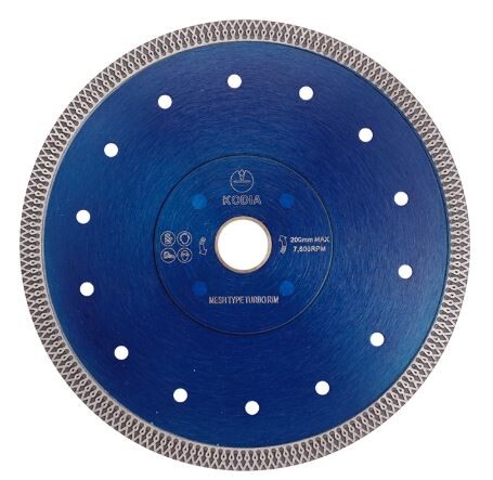 Диск диамантен 200x25.4/22.23 мм KODIA MESH TURBO