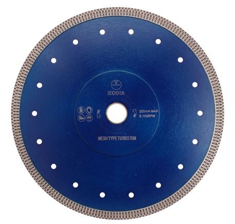 Диск диамантен 250x25.4 мм KODIA MESH TURBO