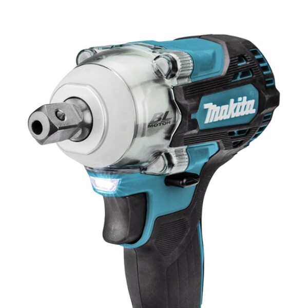 Акумулаторен гайковерт Makita с безчетков двигател с 2 батерии и зарядно, 18 V, 5 Ah, 330 Nm, квадрат, 1/2", DTW301RTJ