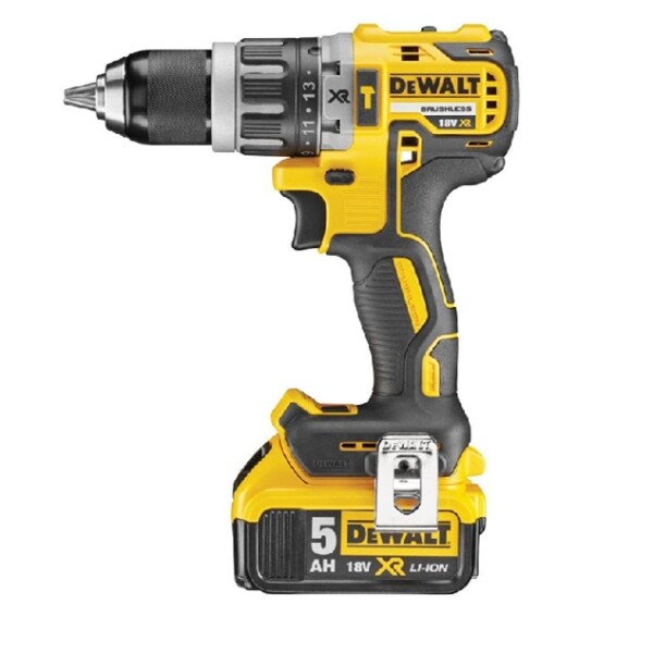 Комплект акумулаторни машини, винтоверт, импакт, ръчен циркуляр, прободен трион, фенер DeWALT DCK551P3T, 18V