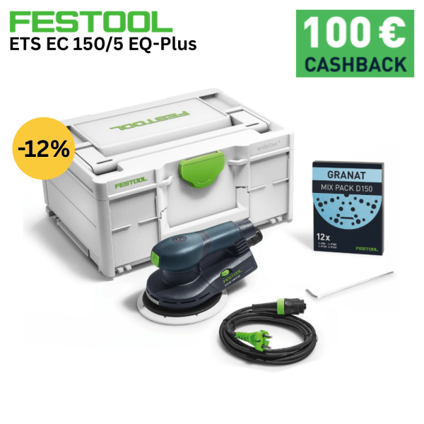 Ексцентършлайф FESTOOL безчетков ETS EC 150/5 EQ-Plus