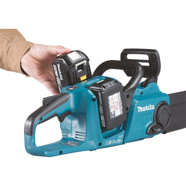 Верижен трион акумулаторен Makita DUC353Z с две батерии 5 Ah и зарядно